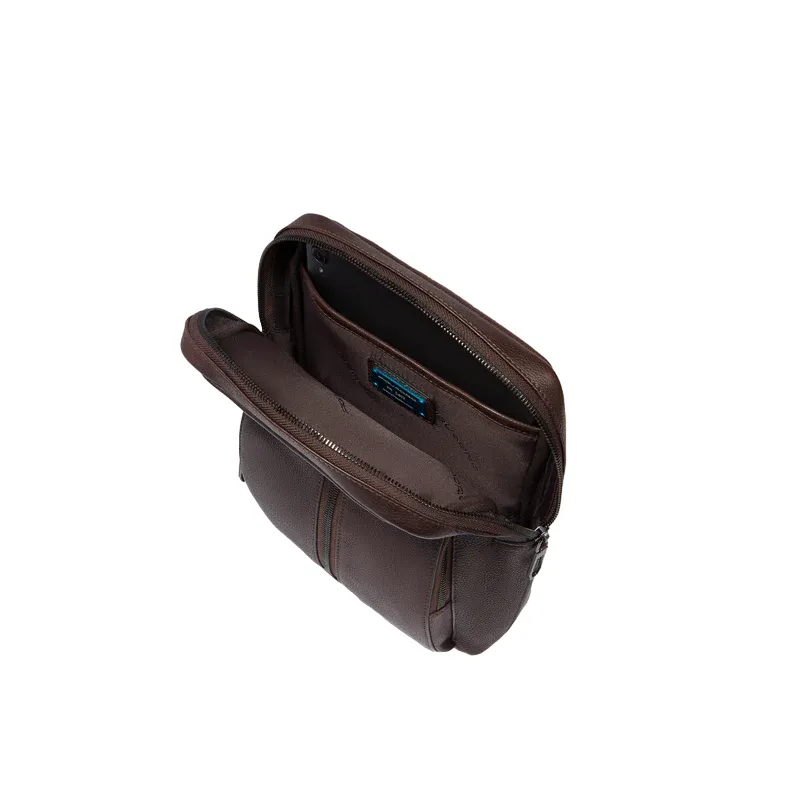 Piquadro Hedley men's cross-body bag, dark brown 2