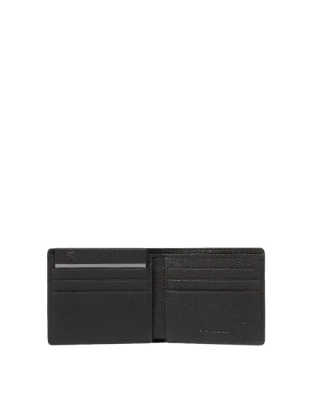 Piquadro Hedley Men's wallet with removable credit card holder, dark brown