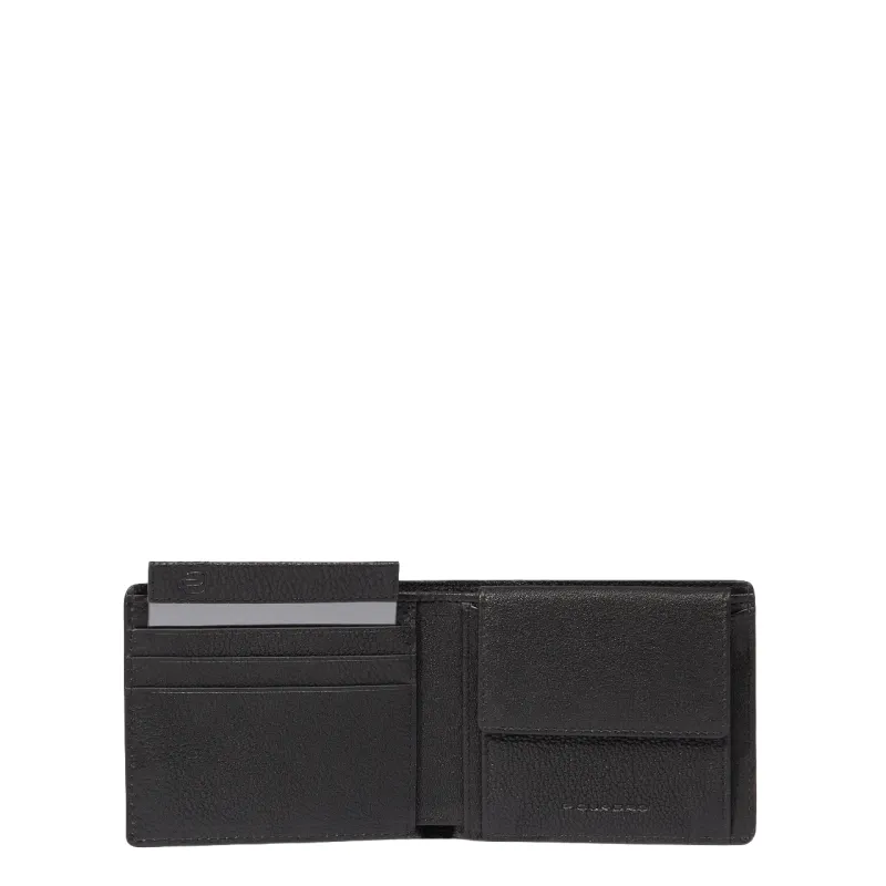 Piquadro Hedley Kleines Herrenportemonnaie mit Münzfach...