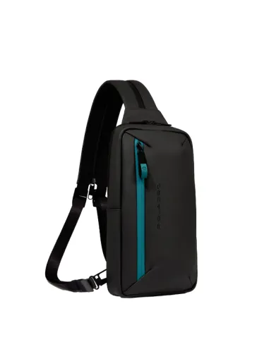 Monospalla uomo porta iPad mini indossabile a zaino Piquadro C2OW nero