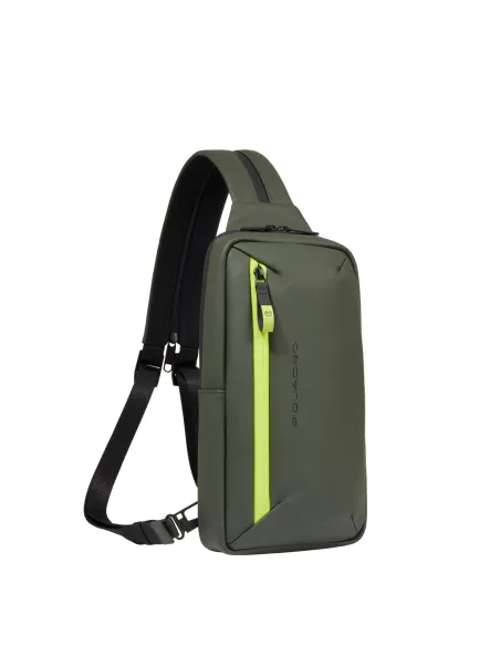 Piquadro C2OW mono sling bag/backpack, green