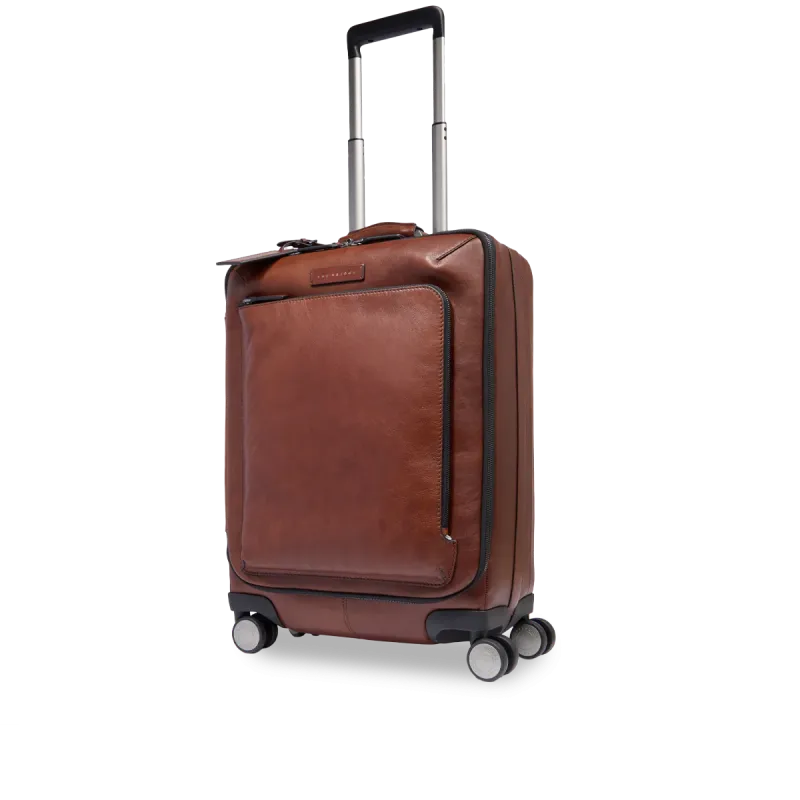 The Bridge Fabio leather carry-on trolley, brown 2
