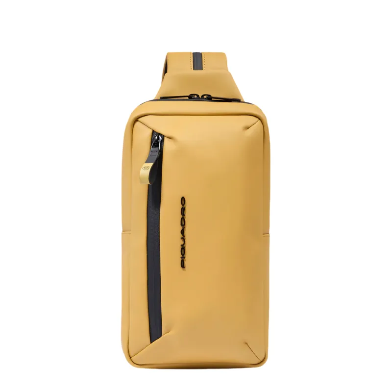Piquadro C2OW mono sling bag/backpack, yellow