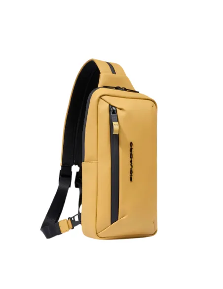 Piquadro C2OW mono sling bag/backpack, yellow