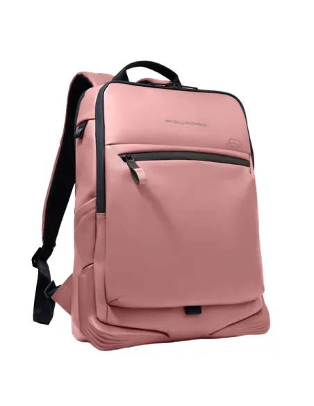 Zaino porta pc da 15,6 a due scomparti con cinghia pettorale Piquadro C2OW, rosa