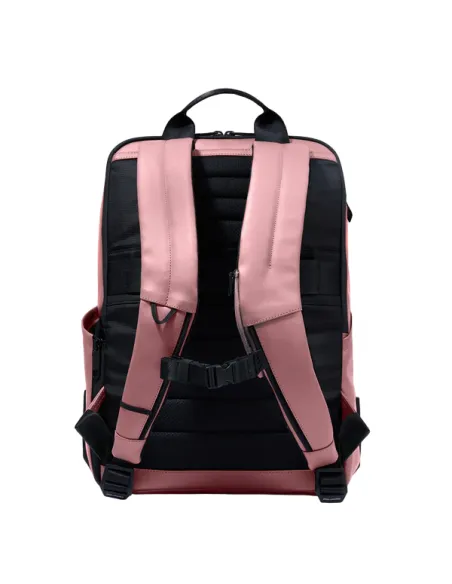 Zaino porta pc da 15,6 a due scomparti con cinghia pettorale Piquadro C2OW, rosa