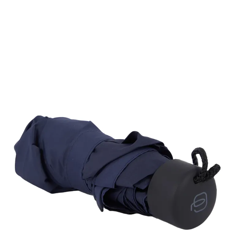 Piquadro Mini-Regenschirm mit Etui, blau