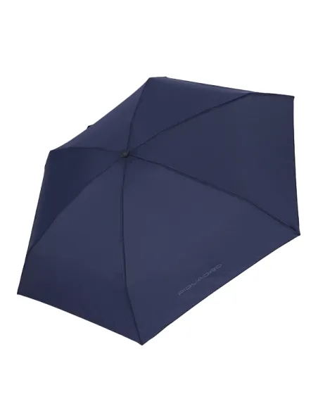 Piquadro mini umbrella with hard cover, blue