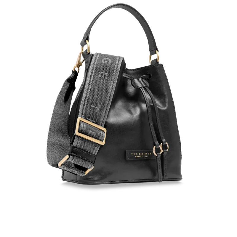 The Bridge Fiammetta medium bucket bag, black 2
