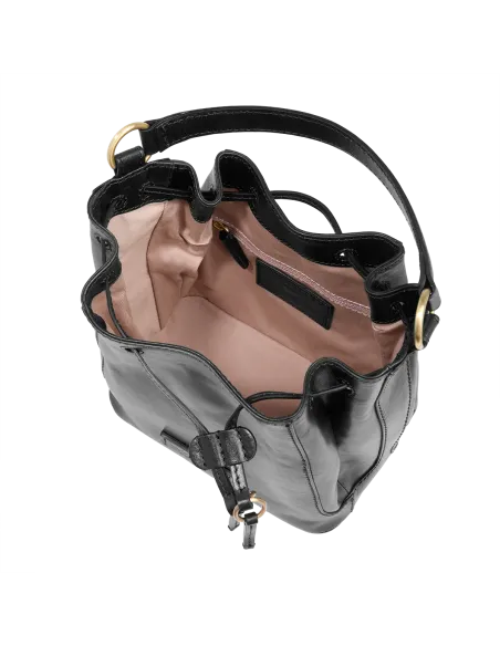 The Bridge Fiammetta medium bucket bag, black