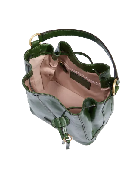 The Bridge Fiammetta medium bucket bag, English green