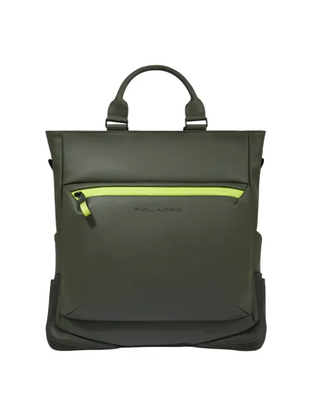 Piquadro C2OW upright PC bag, verde