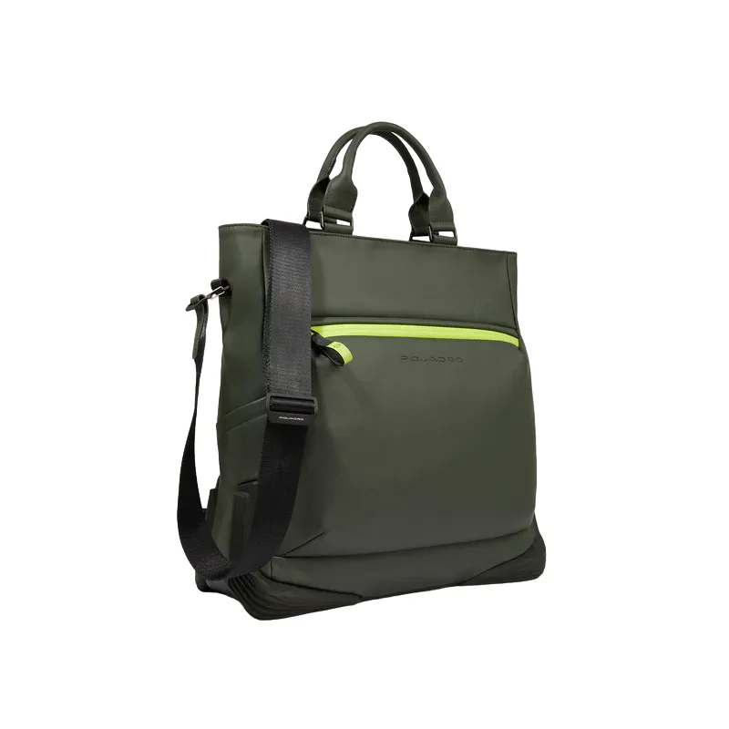 Piquadro C2OW aufrechte PC-Tasche, grün 2