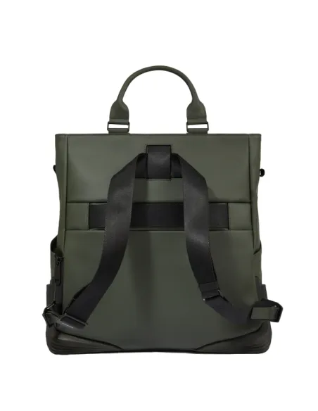 Borsa verticale porta PC indossabile a zaino Piquadro C2OW, verde