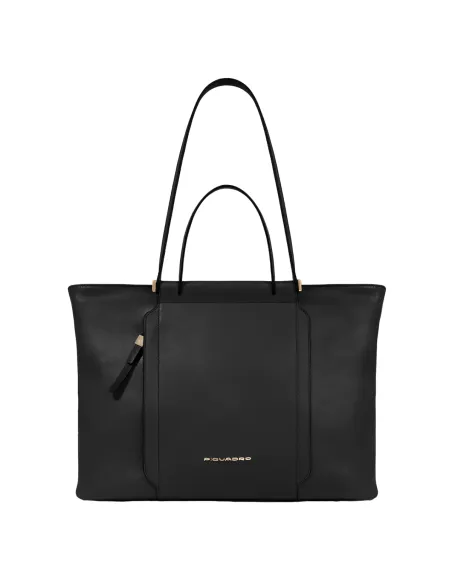 Shopping Piquadro Circle con porta pc, nera