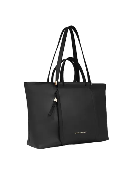 Shopping Piquadro Circle con porta pc, nera