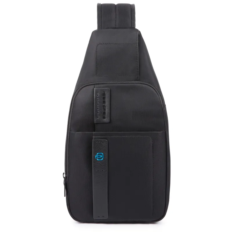 Piquadro P16 Mono sling bag. black