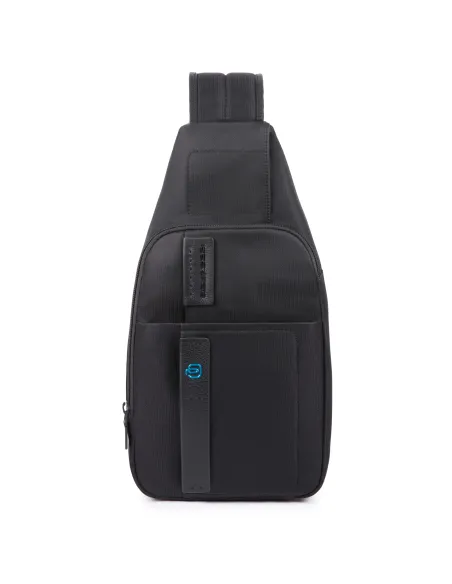 Piquadro P16 Mono sling bag. black