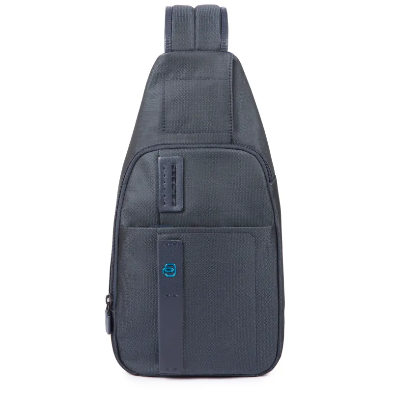 Piquadro P16 Mono sling bag, blue