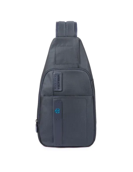 Piquadro P16 Mono sling bag, blue