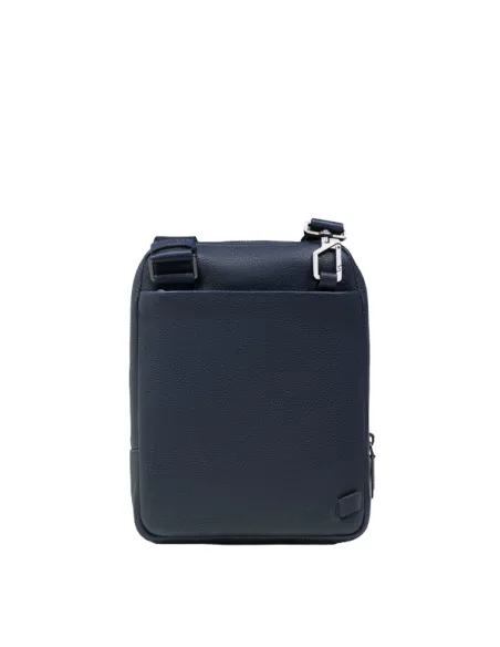 Borsello uomo in pelle porta iPad mini Piquadro Hedley, blu