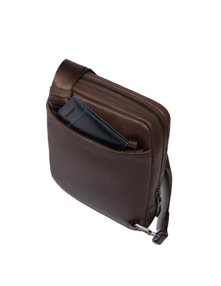 Piquadro Hedley small men's cross-body bag, blue