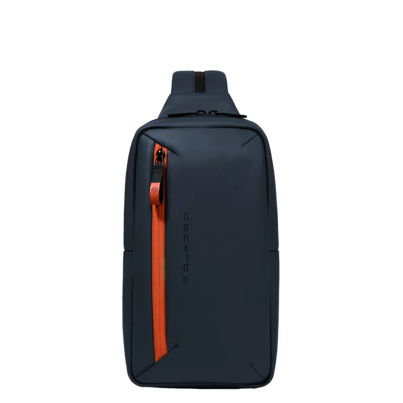 Piquadro C2OW mono sling bag/backpack, blue