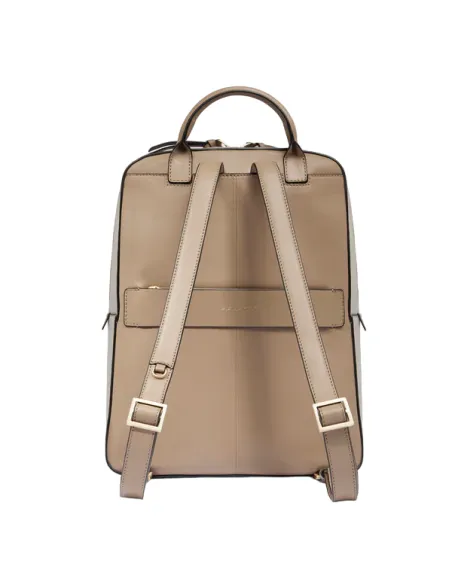Piquadro Ashley Damen-Rucksack aus Leder, beige