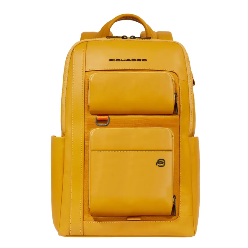 Piquadro Liko 14 Laptop-Rucksack, gelb
