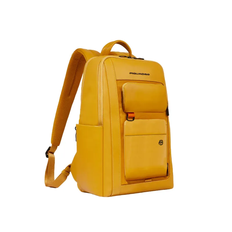 Piquadro Liko 14 Laptop-Rucksack, gelb 2