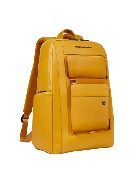Zaino Piquadro Liko con porta pc da 15,6, giallo