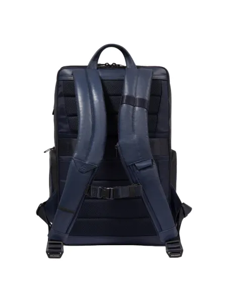 Piquadro Liko travel backpack with 15,6" laptop compartment, blue