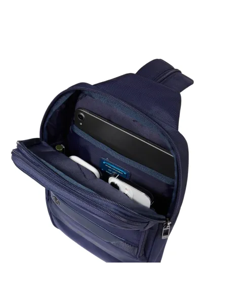 Piquadro Nevet Umhängetasche/Rucksack, blau