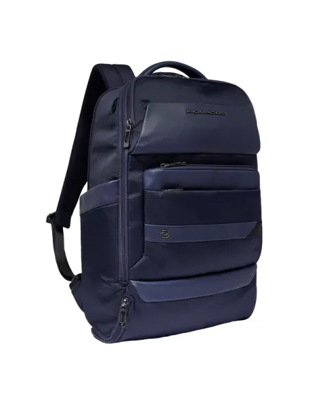 Zaino da viaggio con porta pc da 15,6 Piquadro Nevet, blu