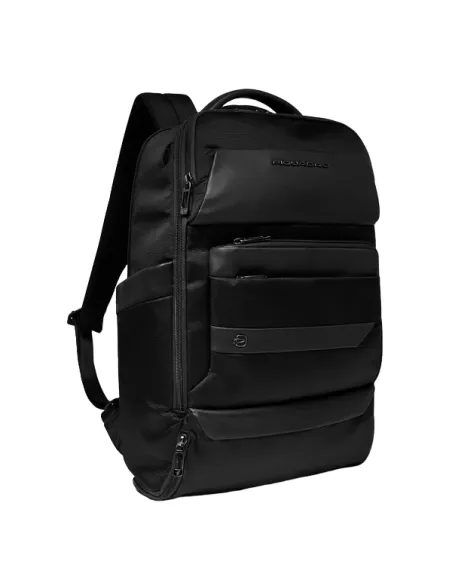 Zaino da viaggio con porta pc da 15,6 Piquadro Nevet, nero