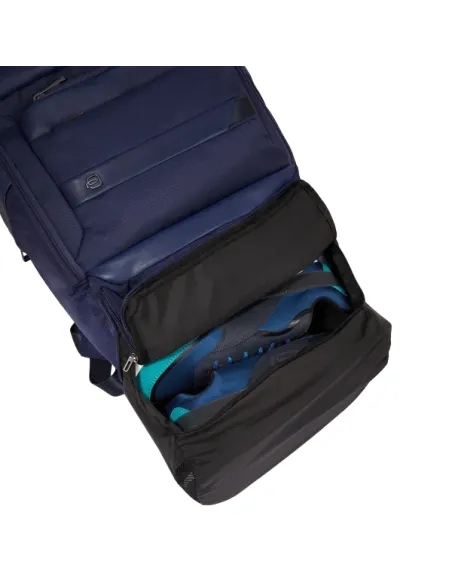 Piquadro Nevet 15.6 travel backpack with computer compartment, black