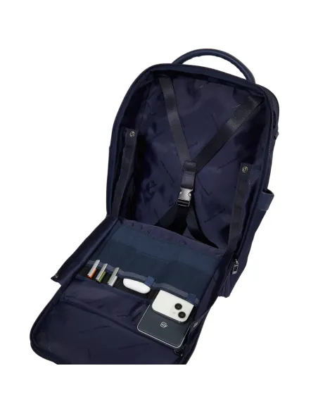 Zaino da viaggio con porta pc da 15,6 Piquadro Nevet, nero