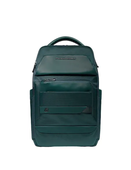 Zaino da viaggio porta pc da 14 con due comparti Piquadro Nevet, verde