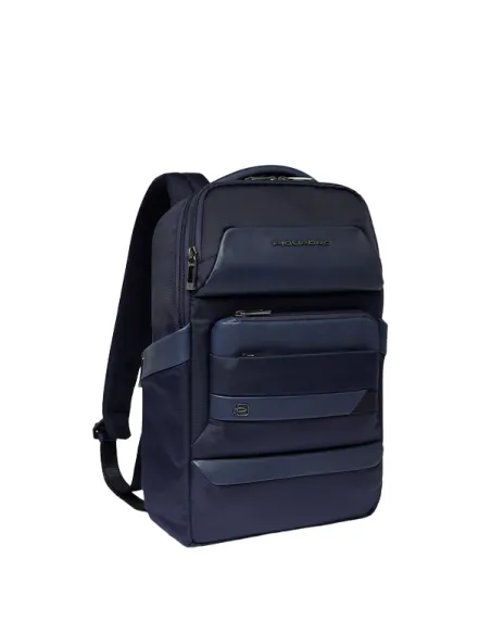 Kleiner Rucksack mit 13,3"-Laptop-Fach Piquadro Nevet, blau