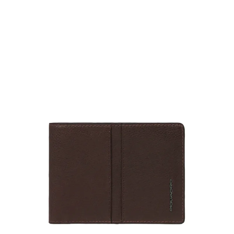 Herrengeldbörse mit Münzfach Piquadro Hedley, dunkelbraun 2