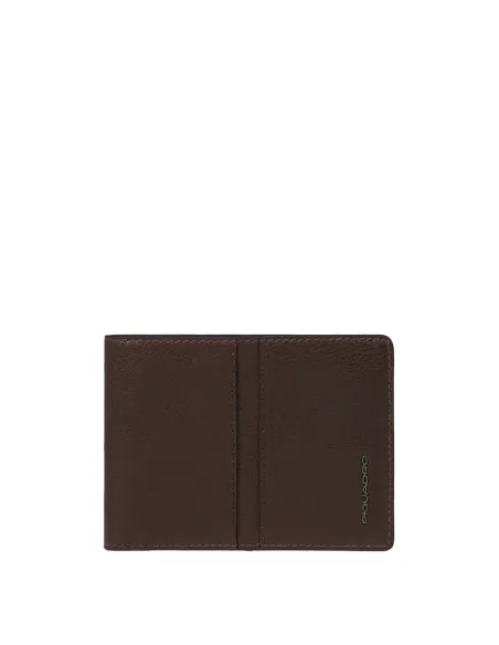Piquadro Hedley men's wallet with coin pocket, dark brown