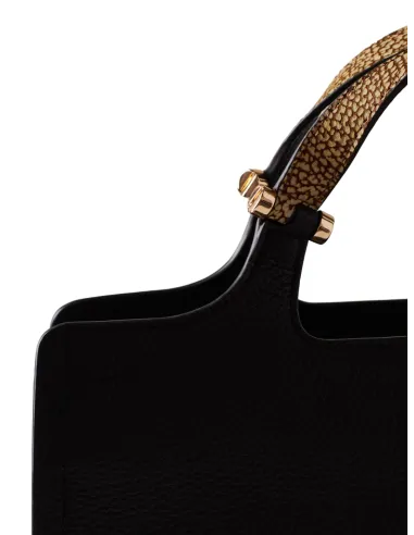 Borsa in pelle due manici Borbonese,...