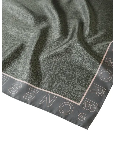 Foulard Borbonese con logo OP, verde...