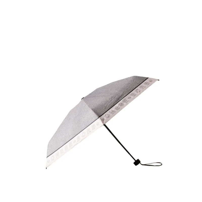 Borbonese mini umbrella, cream-op natural