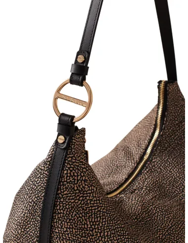 Borsa a spalla Borbonese in tessuto...