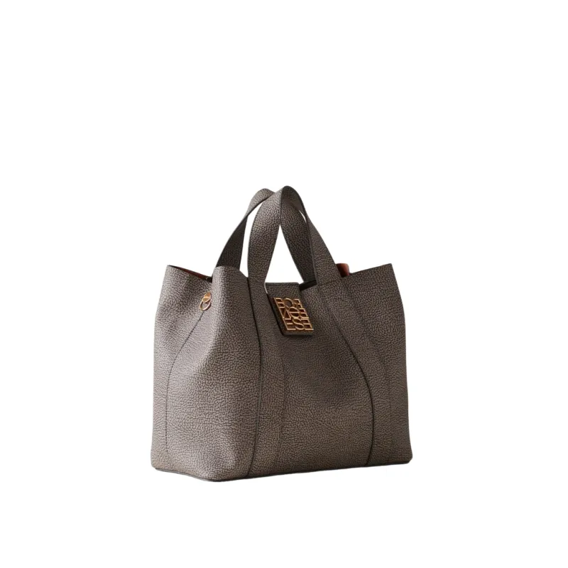 Damen-Handtasche Borbonese Nueve, clay grey 2