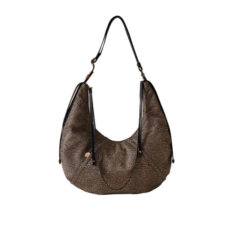 Borbonese Fold Tasche mit verstellbarem Schulterriemen,...