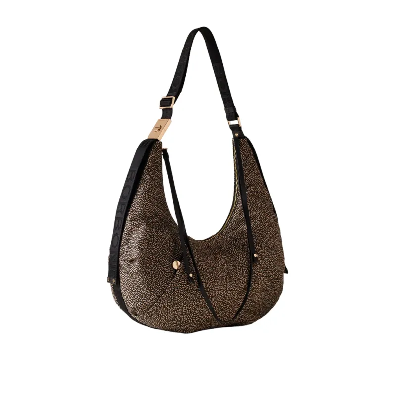 Borbonese Fold Tasche mit verstellbarem Schulterriemen,... 2