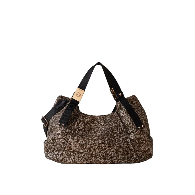 Borbonese Fold women's bag with two handles, op...