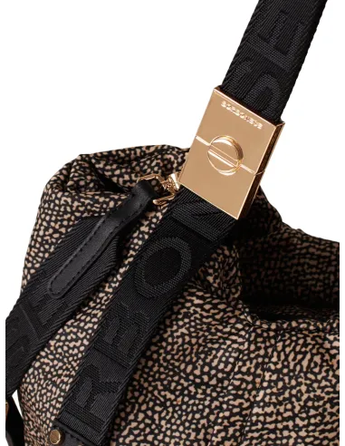 Borsa a mano Borbonese, OP Naturale-Nero